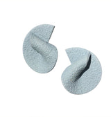 curve earrings baby blue