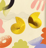 curve earrings canary yellow