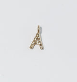 Letter pendant brass