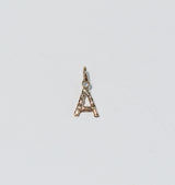 Letter pendant brass