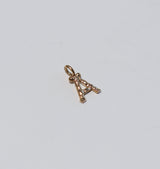 Letter pendant brass