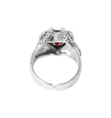 Agnes ring silver red