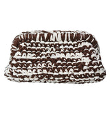 Amanda knitted bag brown/white