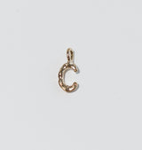 Letter pendant brass