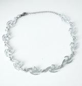 Cyber choker necklace silver