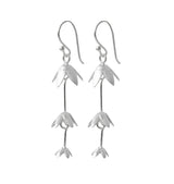 Flora earrings silver