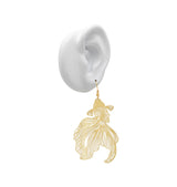 Goldfish earrings gold