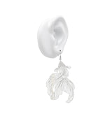 Goldfish earrings silver
