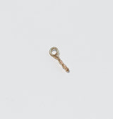 Letter pendant brass