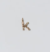 Letter pendant brass