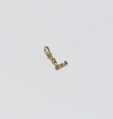 Letter pendant brass