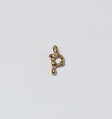 Letter pendant brass