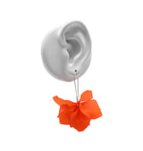Petal earrings red