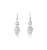 Squid earrings 925 silver pearl