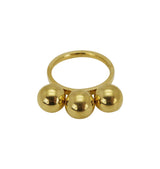 Threesome ring gold