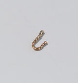Letter pendant brass