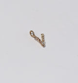 Letter pendant brass