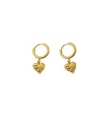 veja heart earrings gold