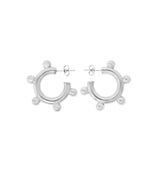 Abby hoops silver