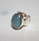 Shot ring silver