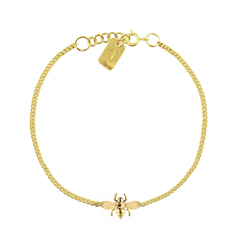 Bee bracelet gold