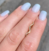climber mini earslide single earring gold