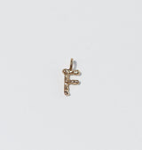 Letter pendant brass
