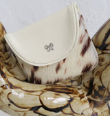 frances wallet cream cow