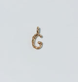 Letter pendant brass