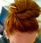 Hairpin square brass