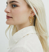 make my way earrings gold