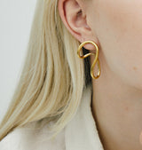 make my way earrings gold