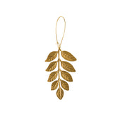 Fern medium • earrings brass