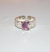 Mini luna ring rain silver