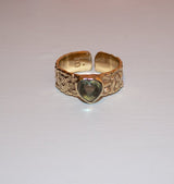 Mini rio ring fluorite brass
