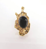 Modd ring black brass