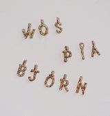 Letter pendant brass
