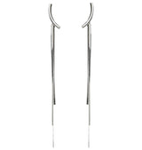 Night fall earrings silver