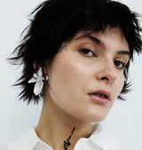 Daisy lu earrings silver