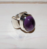 Shot ring silver