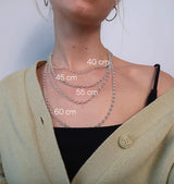 River chain necklace 925 silver