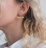 small ellie earrings gold