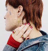 summer love earrings gold