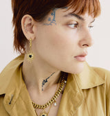 valentine short earrings gold