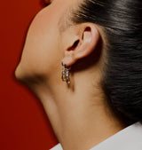 Crystal drop grey/silver Single