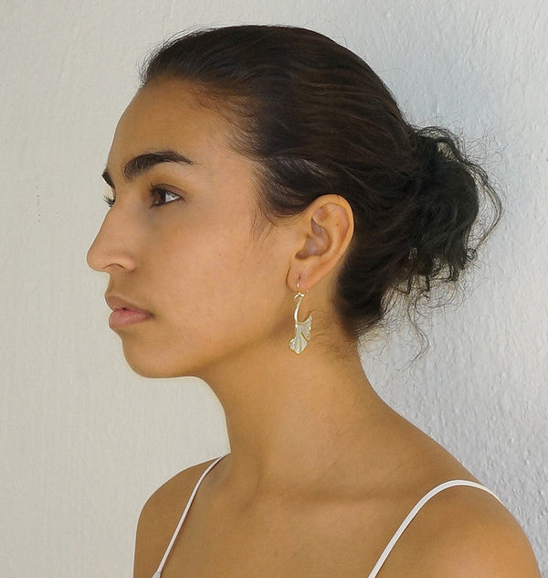 Ginko earrings silver