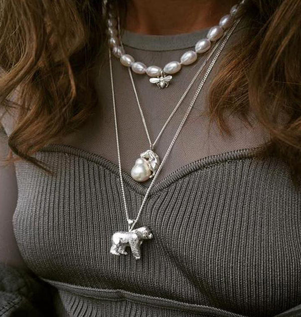 Gorilla Silverback Necklace