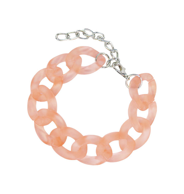 big chain bracelet peach