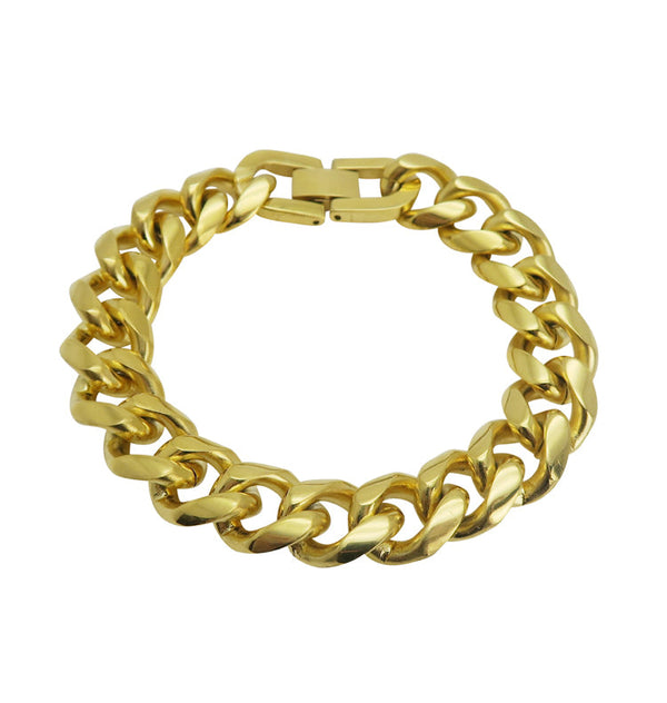 Bigger base bracelet gold