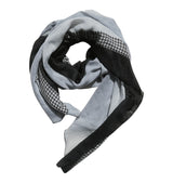 Block scarf grey
